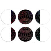 Магнитные фотопазлы круги d55 набор 6 штук 