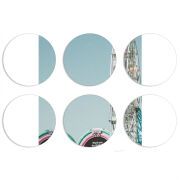 Магнитные фотопазлы круги d55 набор 6 штук 