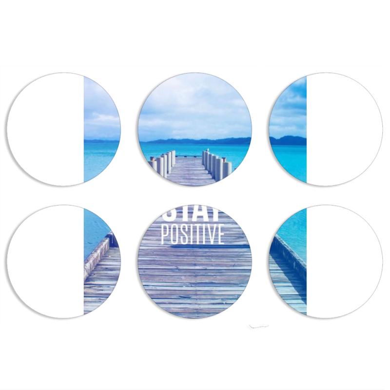 Магнитные фотопазлы круги d55 набор 6 штук 