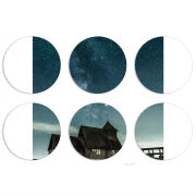 Магнитные фотопазлы круги d55 набор 6 штук 