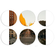 Магнитные фотопазлы круги d55 набор 6 штук 