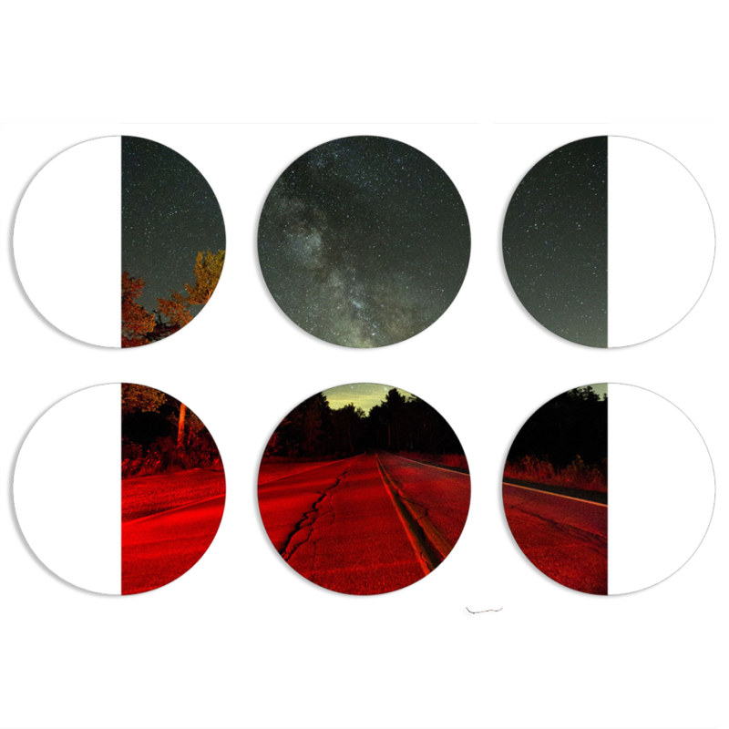 Магнитные фотопазлы круги d55 набор 6 штук 