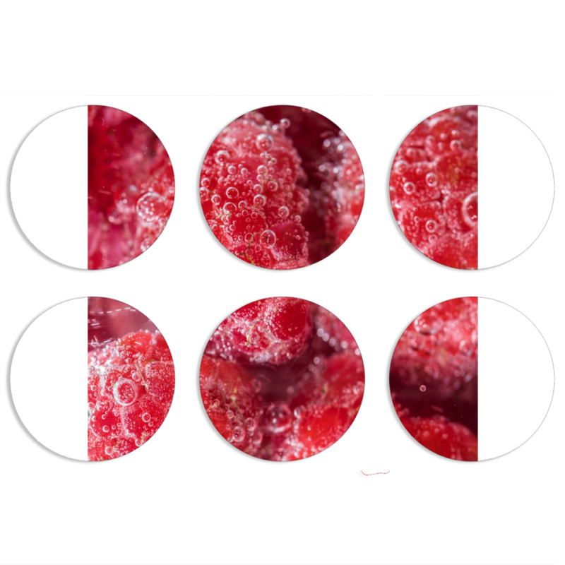 Магнитные фотопазлы круги d55 набор 6 штук 