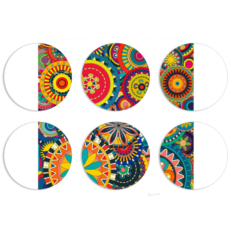 Магнитные фотопазлы круги d55 набор 6 штук Imaginarium