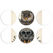 Магнитные фотопазлы круги d55 набор 6 штук 