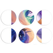 Магнитные фотопазлы круги d55 набор 6 штук My Little Pony Rarity  Princess Luna