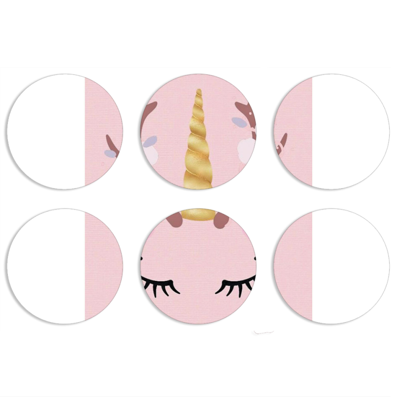 Магнитные фотопазлы круги d55 набор 6 штук 