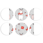 Магнитные фотопазлы круги d55 набор 6 штук 