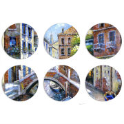 Магнитные фотопазлы круги d55 набор 6 штук 