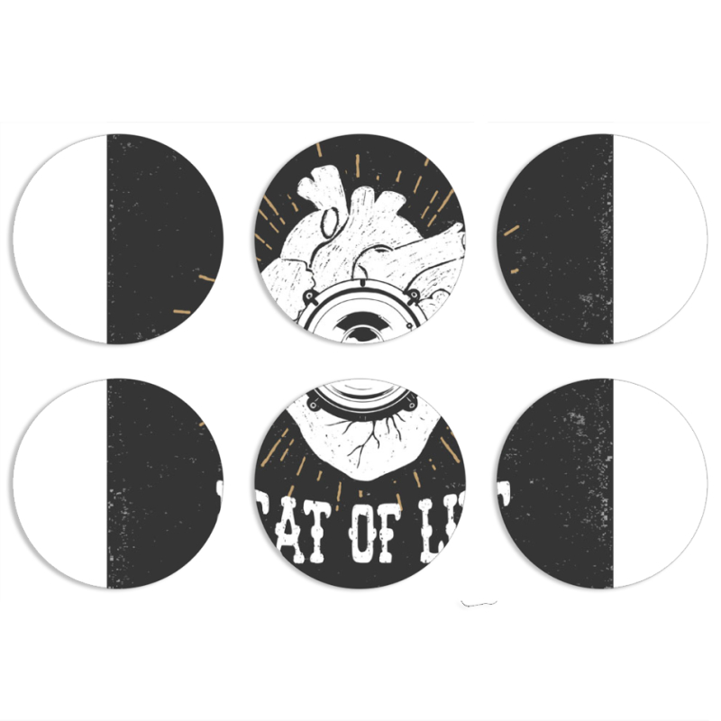 Магнитные фотопазлы круги d55 набор 6 штук 