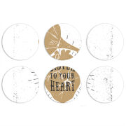 Магнитные фотопазлы круги d55 набор 6 штук 