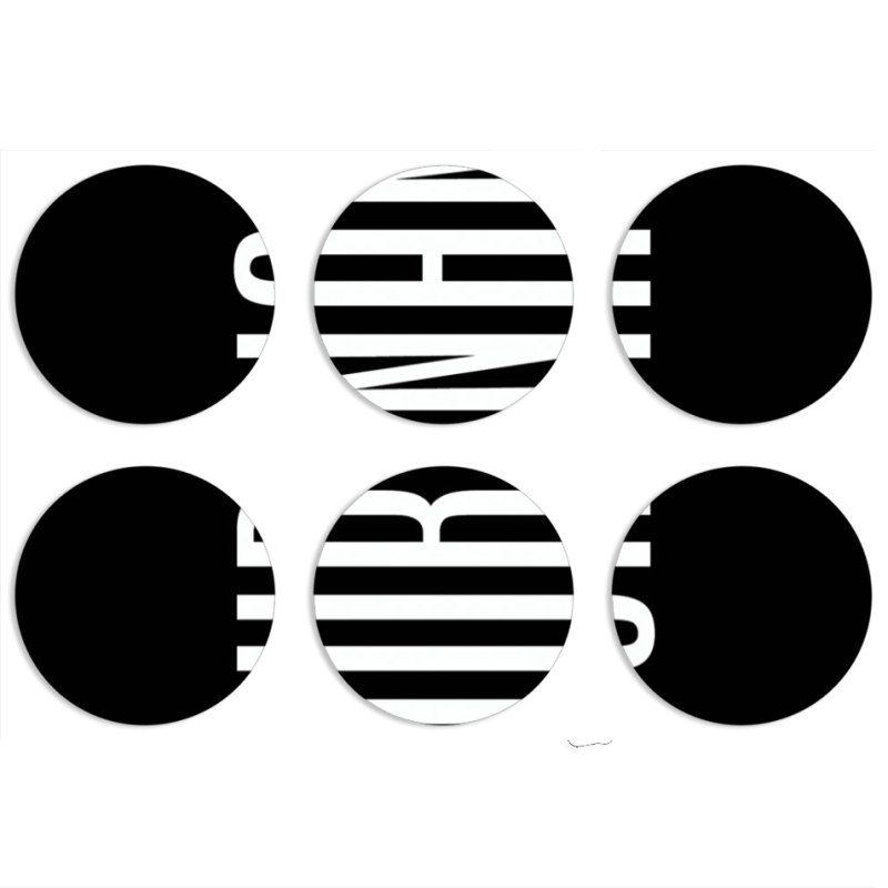 Магнитные фотопазлы круги d55 набор 6 штук 