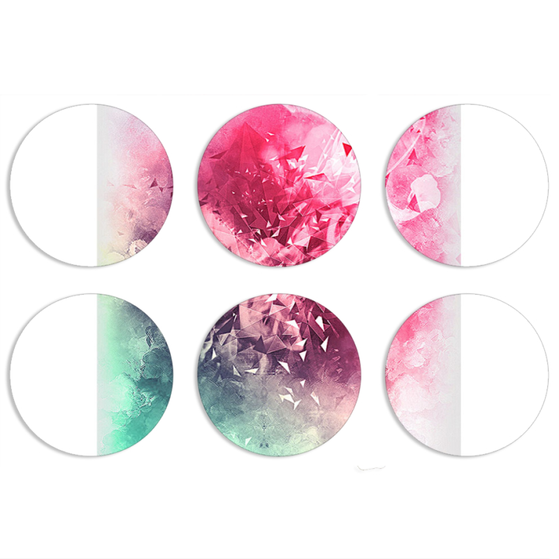 Магнитные фотопазлы круги d55 набор 6 штук 