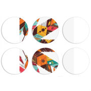 Магнитные фотопазлы круги d55 набор 6 штук 