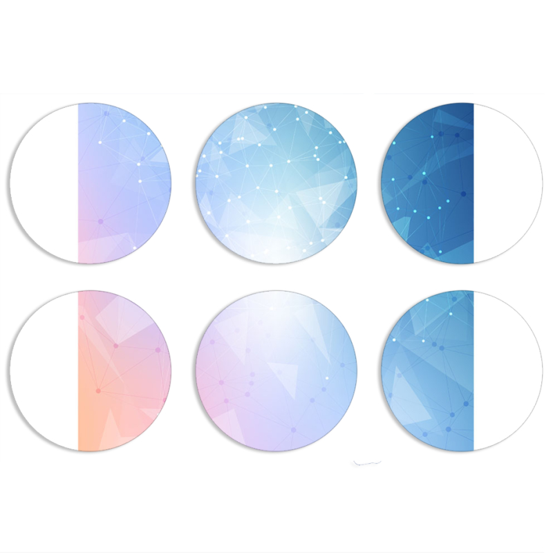 Магнитные фотопазлы круги d55 набор 6 штук 