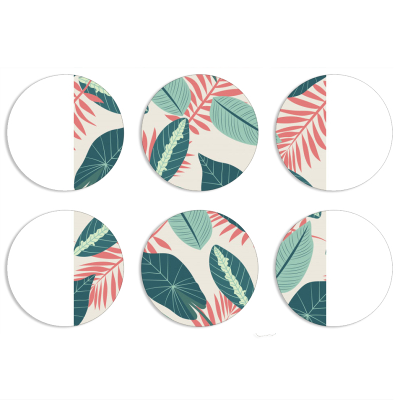 Магнитные фотопазлы круги d55 набор 6 штук 