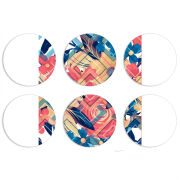 Магнитные фотопазлы круги d55 набор 6 штук 