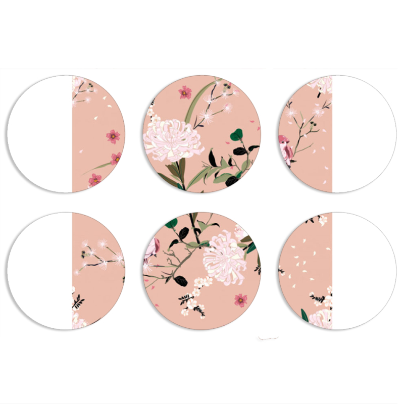 Магнитные фотопазлы круги d55 набор 6 штук 