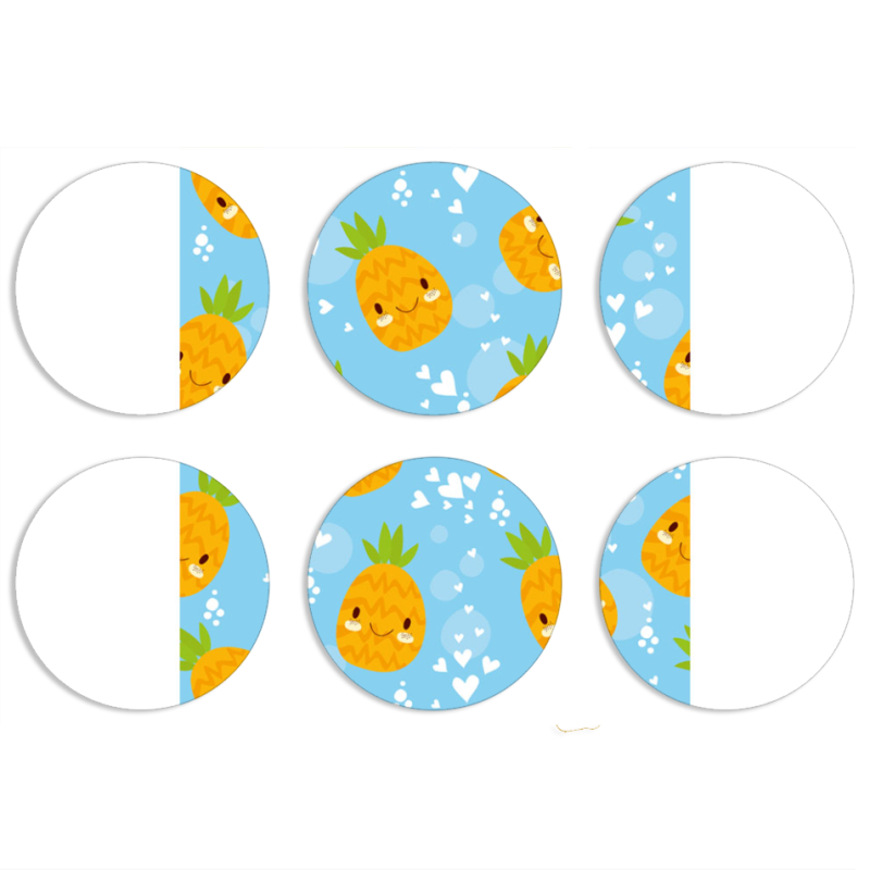 Магнитные фотопазлы круги d55 набор 6 штук 