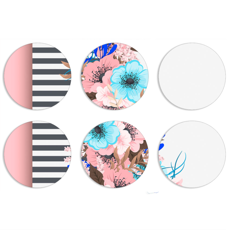 Магнитные фотопазлы круги d55 набор 6 штук 