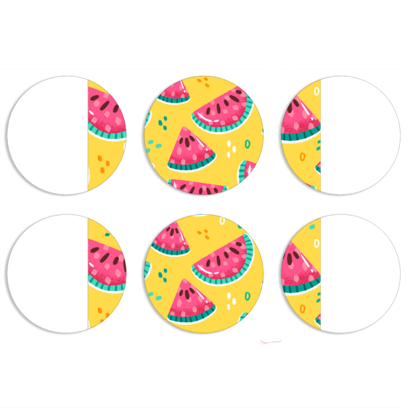 Магнитные фотопазлы круги d55 набор 6 штук 