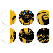 Магнитные фотопазлы круги d55 набор 6 штук 