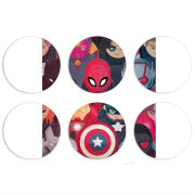 Магнитные фотопазлы круги d55 набор 6 штук 