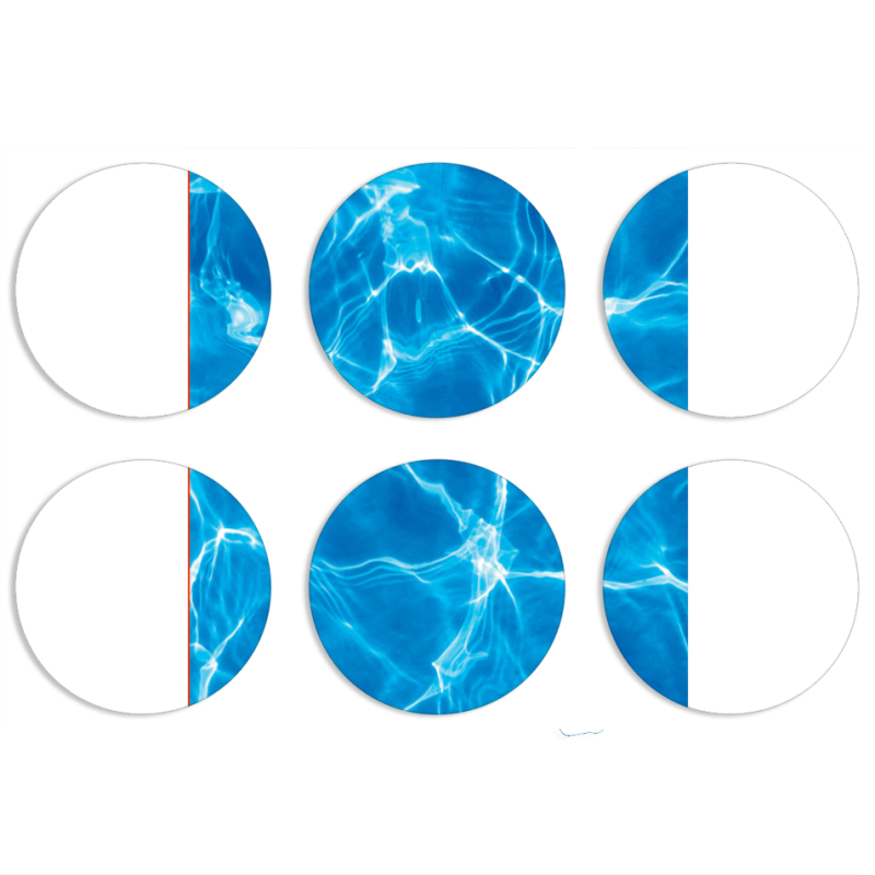 Магнитные фотопазлы круги d55 набор 6 штук 