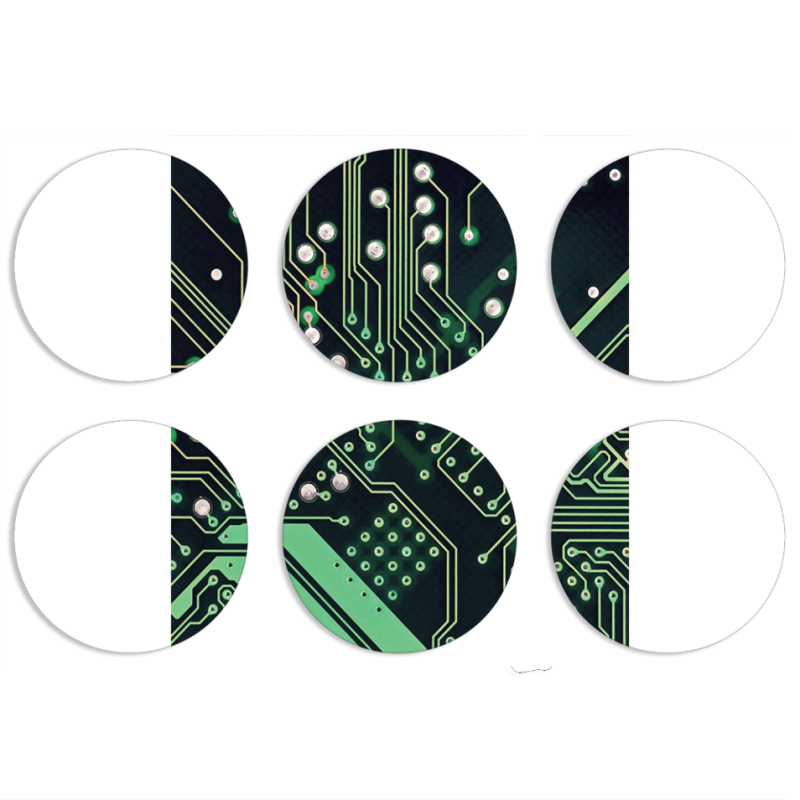 Магнитные фотопазлы круги d55 набор 6 штук Microchip