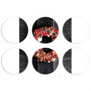 Магнитные фотопазлы круги d55 набор 6 штук 