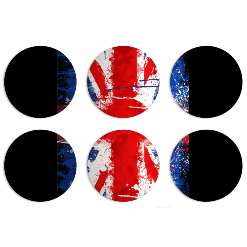 Магнитные фотопазлы круги d55 набор 6 штук 