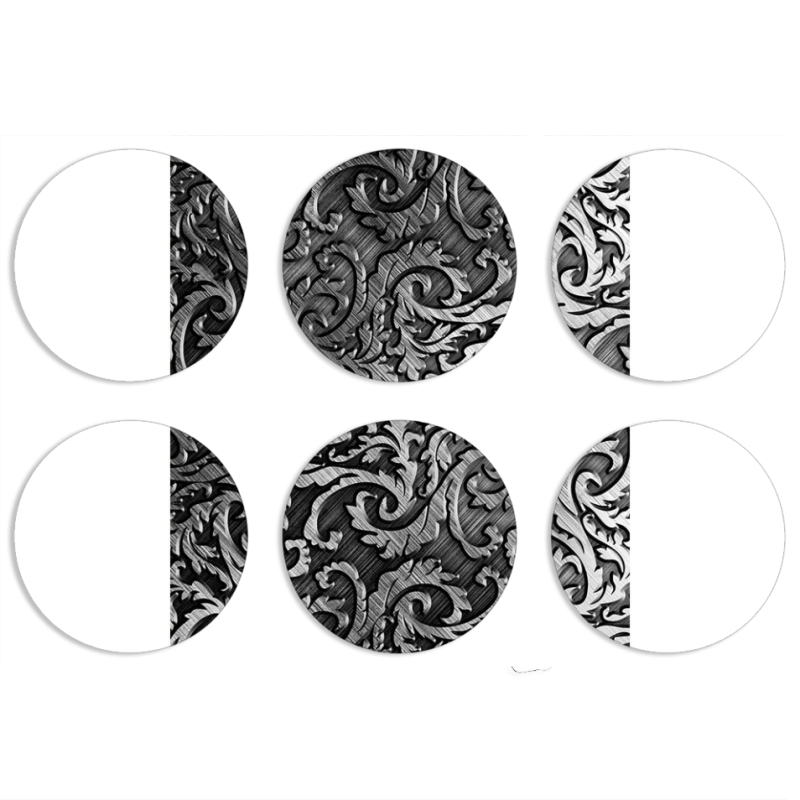 Магнитные фотопазлы круги d55 набор 6 штук 