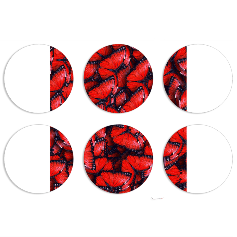 Магнитные фотопазлы круги d55 набор 6 штук 