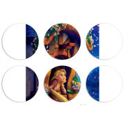 Магнитные фотопазлы круги d55 набор 6 штук 