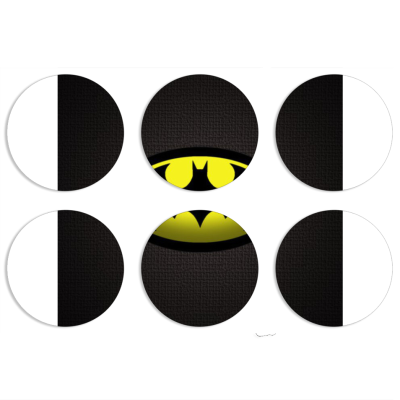 Магнитные фотопазлы круги d55 набор 6 штук 