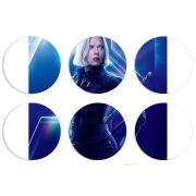 Магнитные фотопазлы круги d55 набор 6 штук 