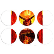 Магнитные фотопазлы круги d55 набор 6 штук 