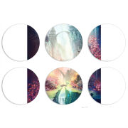 Магнитные фотопазлы круги d55 набор 6 штук 