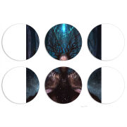 Магнитные фотопазлы круги d55 набор 6 штук 