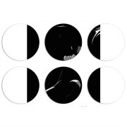 Магнитные фотопазлы круги d55 набор 6 штук 