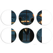 Магнитные фотопазлы круги d55 набор 6 штук 