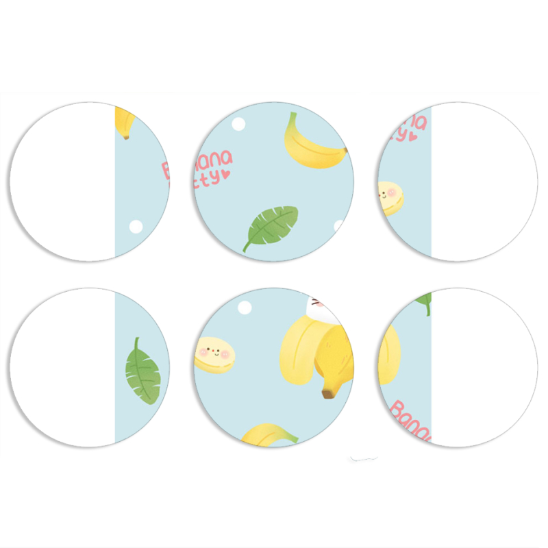 Магнитные фотопазлы круги d55 набор 6 штук 