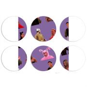 Магнитные фотопазлы круги d55 набор 6 штук 