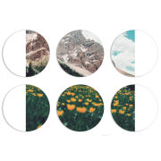 Магнитные фотопазлы круги d55 набор 6 штук 