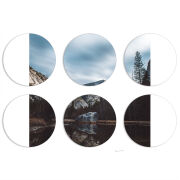 Магнитные фотопазлы круги d55 набор 6 штук 