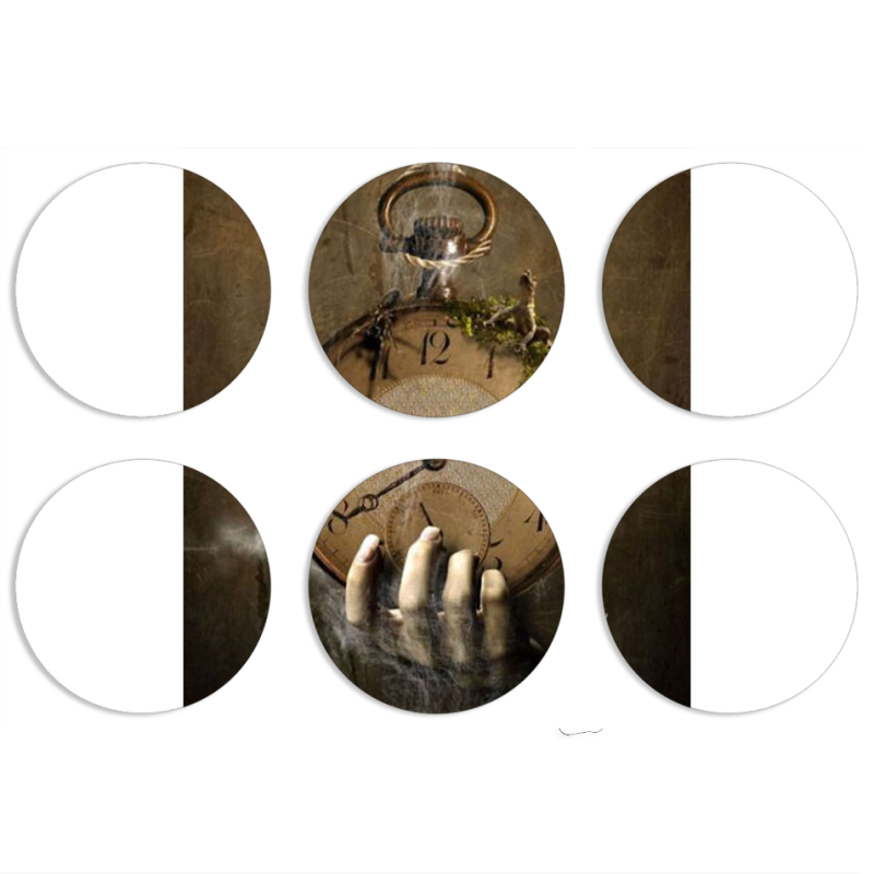 Магнитные фотопазлы круги d55 набор 6 штук 