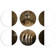 Магнитные фотопазлы круги d55 набор 6 штук 