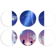 Магнитные фотопазлы круги d55 набор 6 штук 