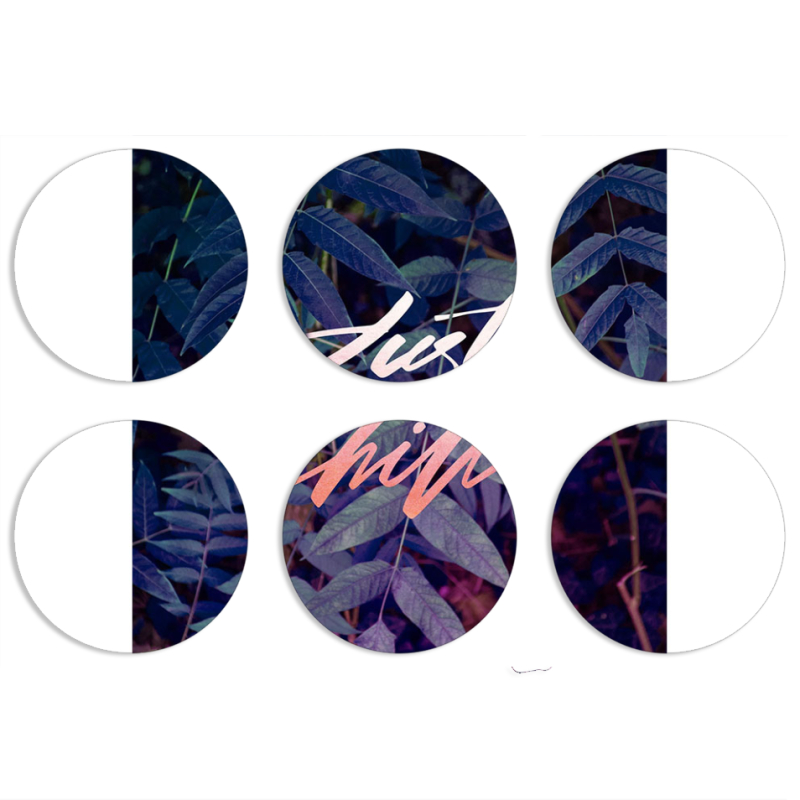 Магнитные фотопазлы круги d55 набор 6 штук 