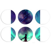 Магнитные фотопазлы круги d55 набор 6 штук 